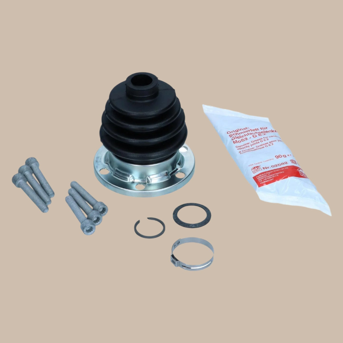 CV Boot Kit, including Grease and Installation Hardware: T2 Bay (1968-1979), T25 (1980-1991)