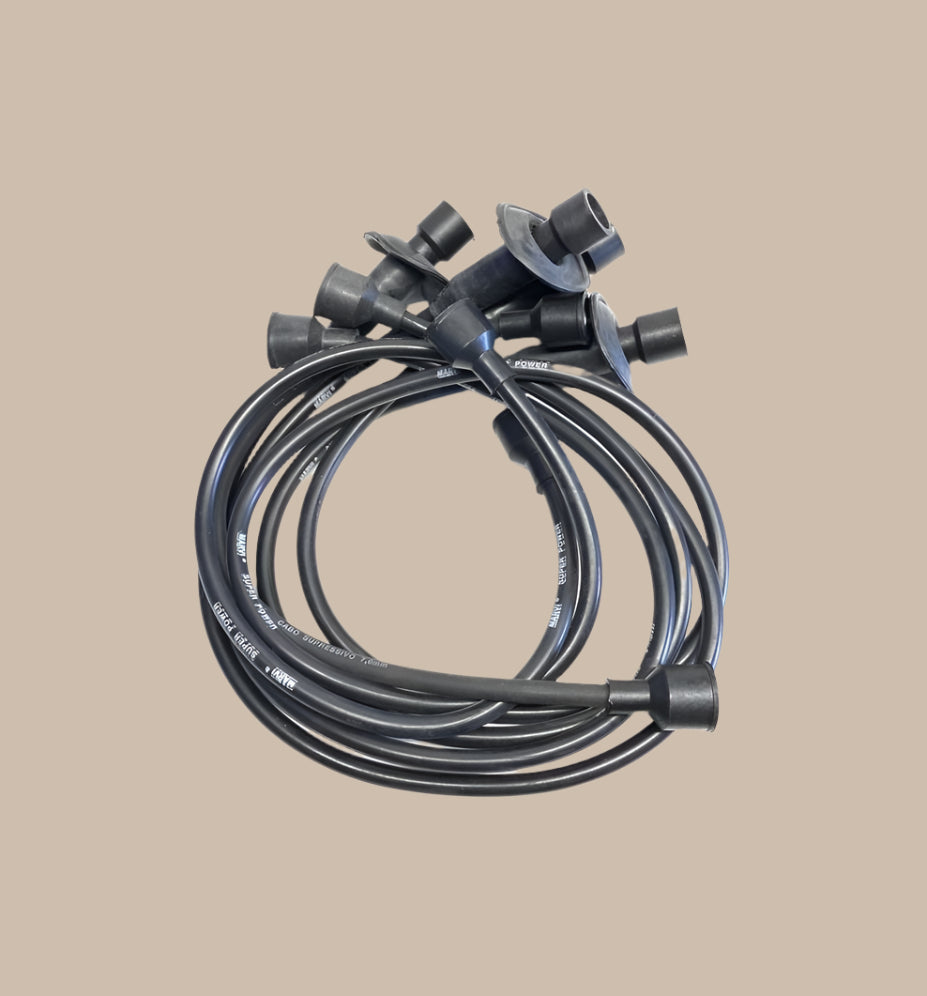 HT Leads Black 1200cc-1600cc. Fits: Ghia 55-74, Buggy 47-79, Bay Window 67-79, Split Screen 50-67, Beetle 47-79