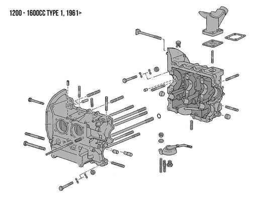 Core Plug for Camshaft In Crankcase: Beetle (1966-1979), T2 Bay (1968-1979), T2 Split Bus (1963-1967)