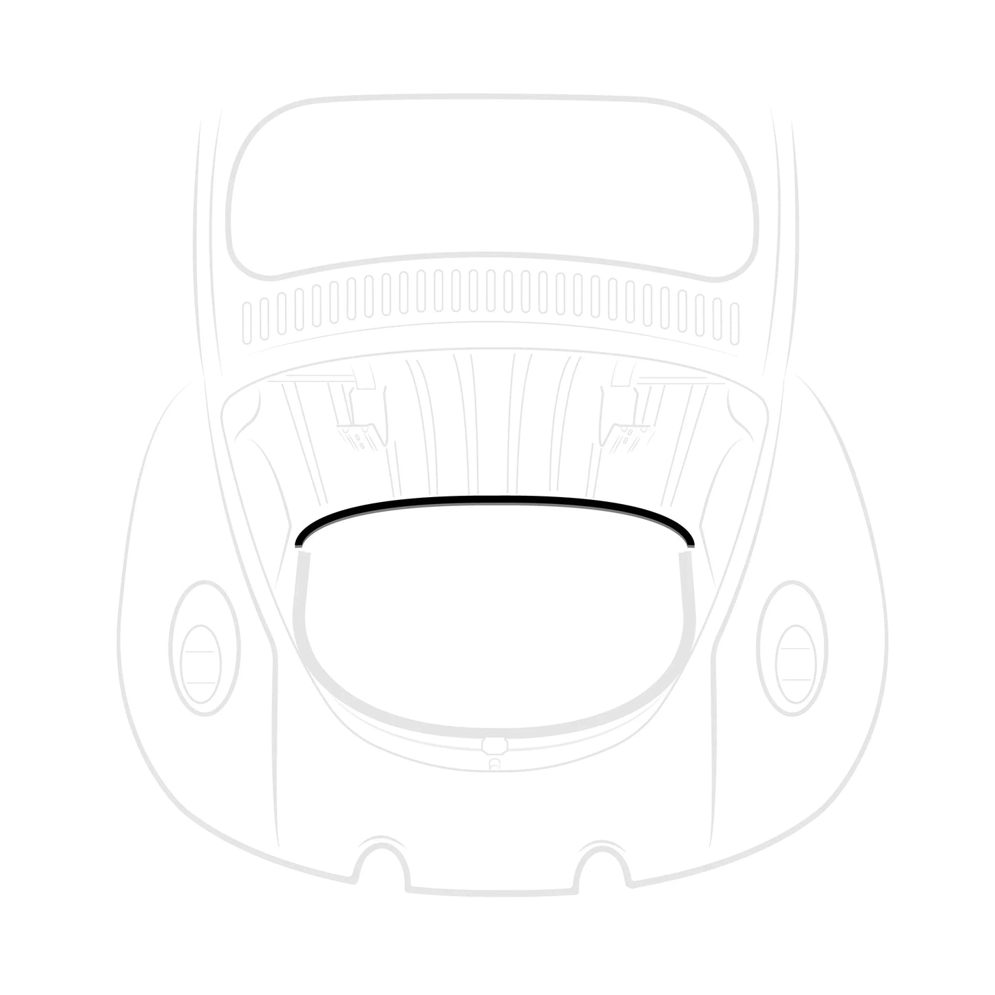 Engine Bay Seal Over The Bellhousing: Beetle (1950-1979), T2 Bay (1967-1971), T2 Split Bus (1950-1967)