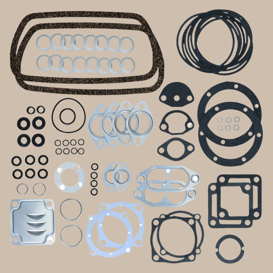 Engine Gasket Set, BBT Production - 1.3 -1.6 & 1.2 1970 onwards: Beetle (1965-1979), T2 Bay (1968-1979), T2 Split Bus (1963-1967)