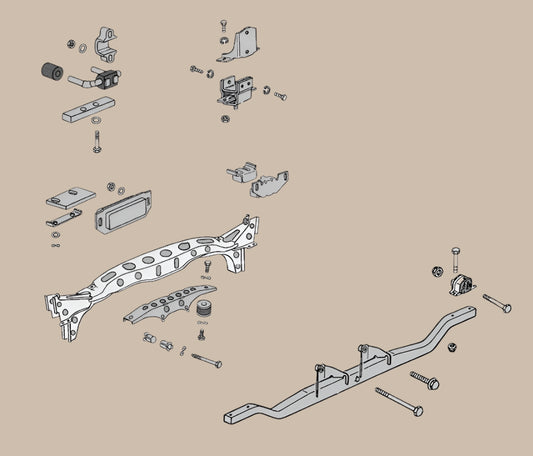 Engine Mount, Rear: T2 Bay (1972-1979) - BBT Production