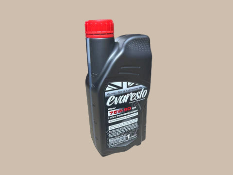 Evaresto oil bottle with red cap