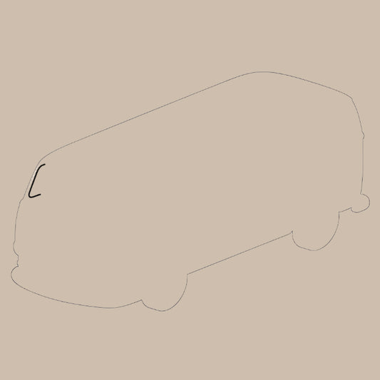 Fixed Quarter Window Seal Front: T2 Bay (1968-1979)