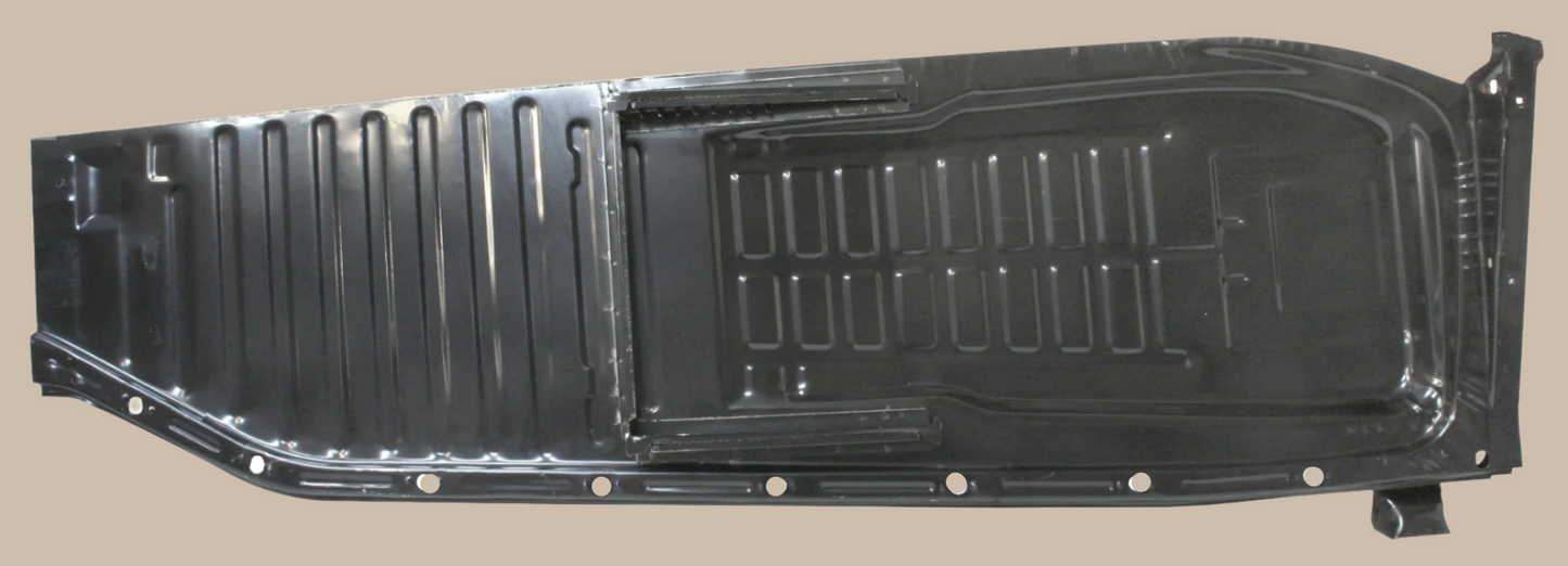 Floor Pan Half Left: Beetle (1970-1972), Beetle Cabrio (1970-1972), Buggy/Baja (1970-1972)
