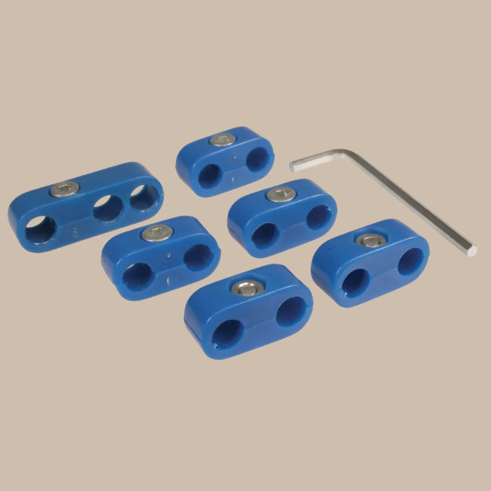 Ignition Lead Separator Set for 7mm Leads Blue: Beetle (1960-1979), T2 Bay (1968-1979), T2 Split Bus (1960-1967)