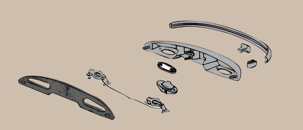 Number Plate Light Lens Seal: Karmann Ghia (1960-1974)