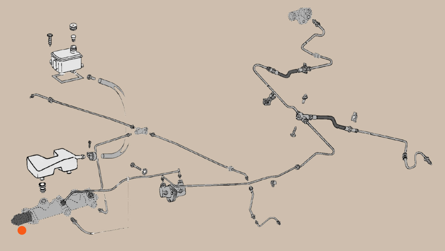 Rubber Boot for Brake Master Cylinder Pushrod: T2 Bay (1968-1979)