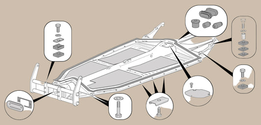 Spacer Plate for the Front Beam Mount: Beetle (1960-1979)