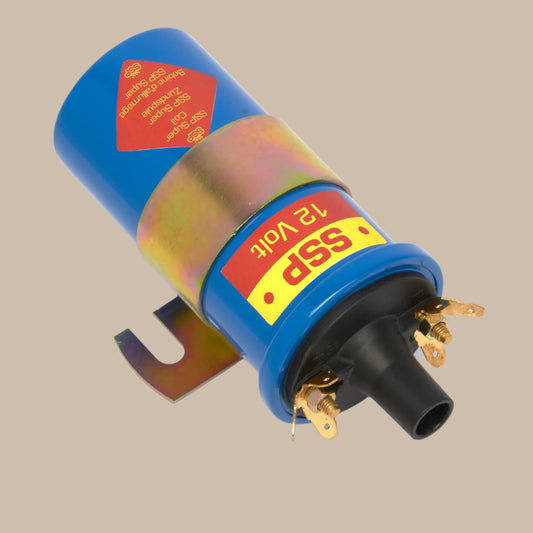 SSP Blue High Powered Ignition Coil, 12 Volt: Beetle (1967-1979), T2 Bay (1967-1979), T25 (1980-1983)