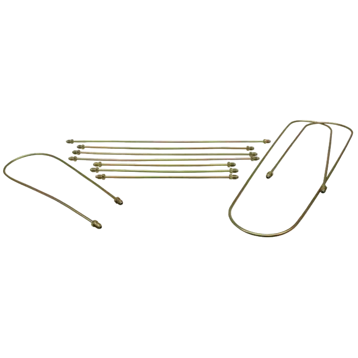 Steel Brake Pipe Set for Disc Brakes 1302/3: Beetle (1970-1979), Beetle Cabrio (1970-1979)