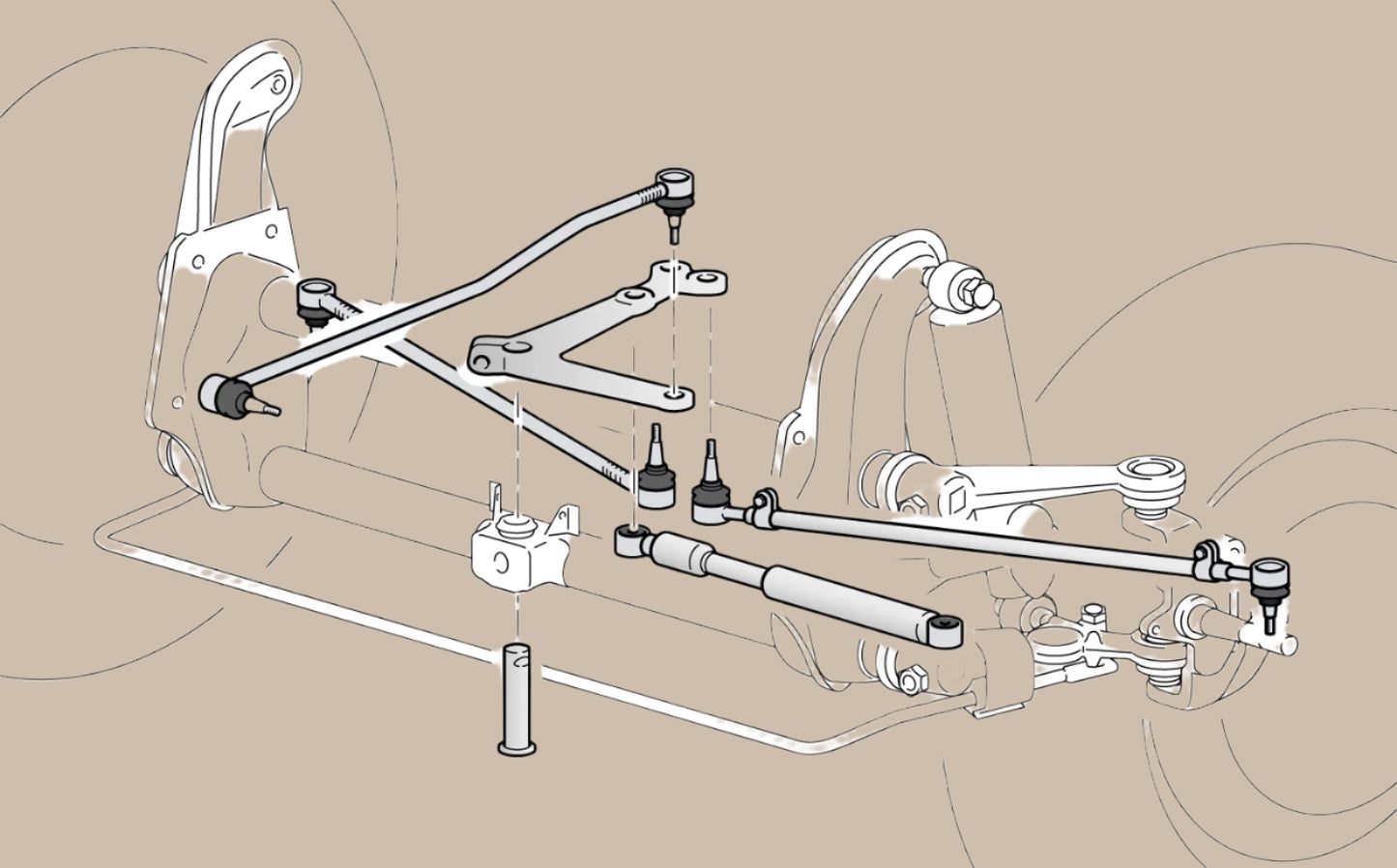 Steering Drag Link: T2 Bay (1968-1979)