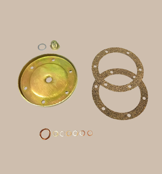 Sump plate kit with cork gaskets