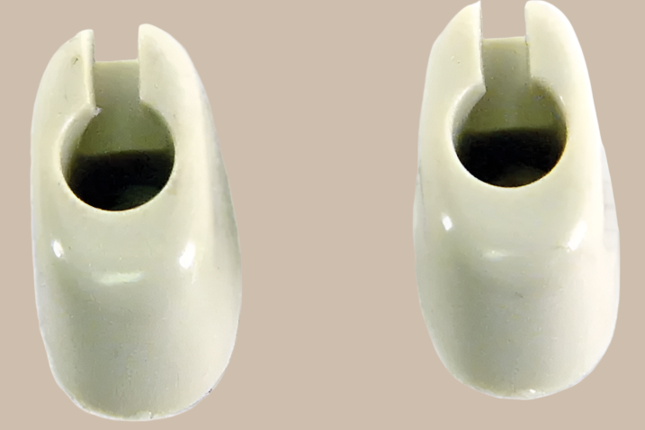Sun Visor Clips Off White Pair: Beetle (1965-1967), T2 Bay (1968-1979)