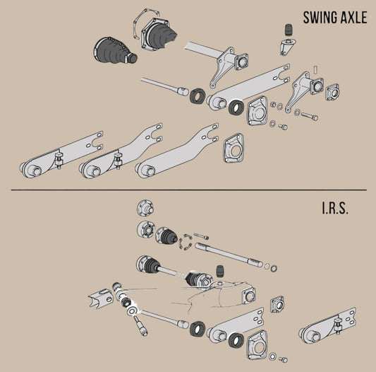 Suspension Arm Bolt with Washers for IRS: Beetle (1971-1979), Karmann Ghia (1968-1974), Beetle Cabrio (1971-1979)
