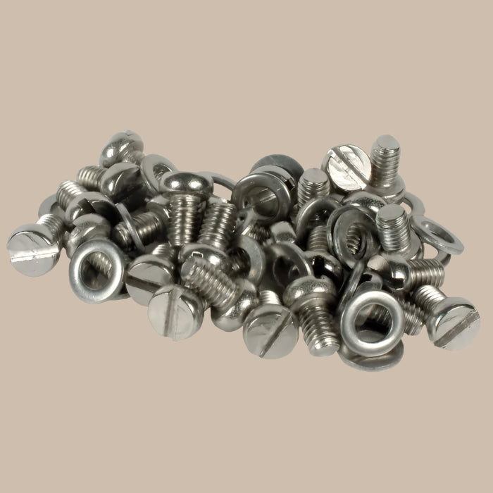 Tinware Screw Set, Stainless Steel. 25 Piece: Beetle (1947-1979), T2 Bay (1967-1979), T2 Split Bus (1950-1967)