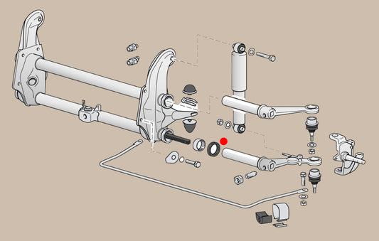 Trailing Arm to Front Beam Tube Seal: T2 Bay (1971-1979)