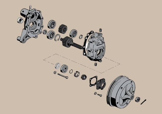Wheel Bearing Rear Swing Axle & Splitscreen Reduction Box: Beetle (1950-1979), T2 Split Bus (1950-1967), Karmann Ghia (1960-1974)