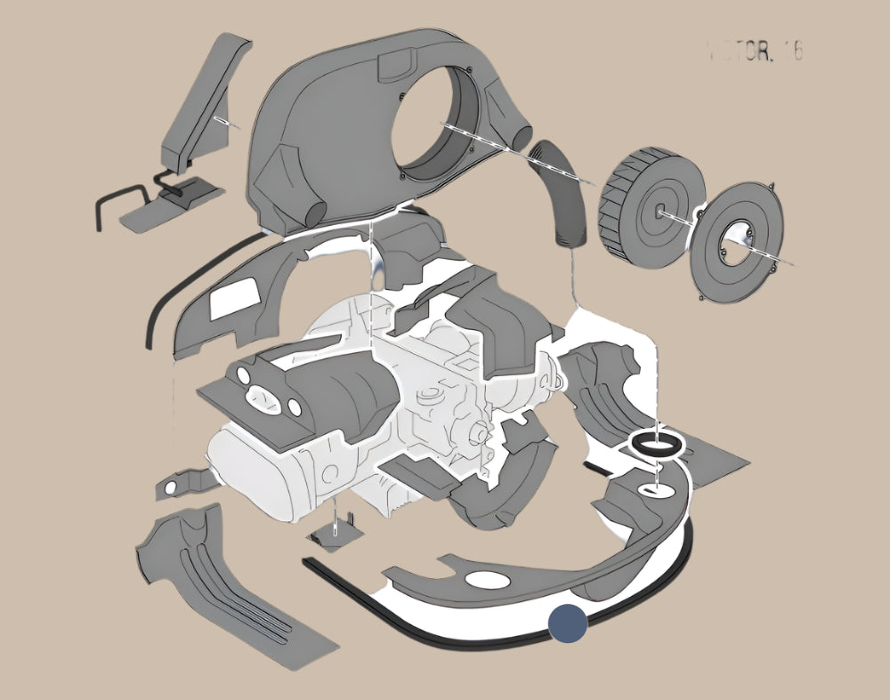 Engine Bay Surround Seal: Beetle (1951-1966), T2 Bay (1967-1971), T1 Split Bus (1950-1967)