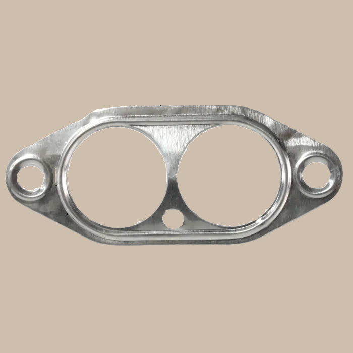 Metal gasket with three circular holes 