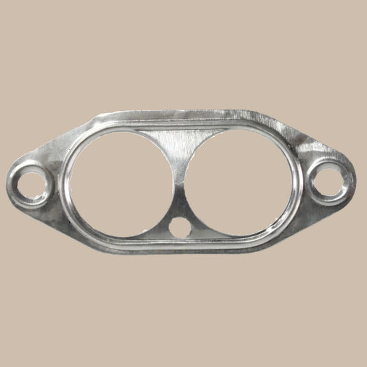 Metal gasket with three circular holes 