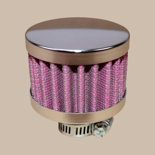 Oil Breather Filter with Chrome Top: Beetle (1960-1979), T2 Bay (1968-1979), T2 Split Bus (1960-1967)