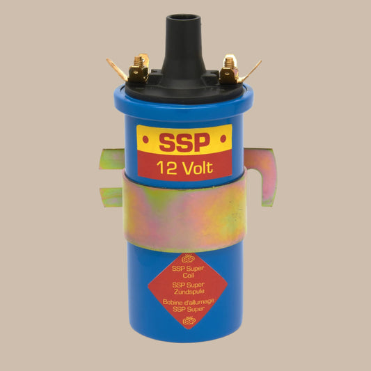 SSP Blue High Powered Ignition Coil, 12 Volt: Beetle (1967-1979), T2 Bay (1967-1979), T25 (1980-1983)