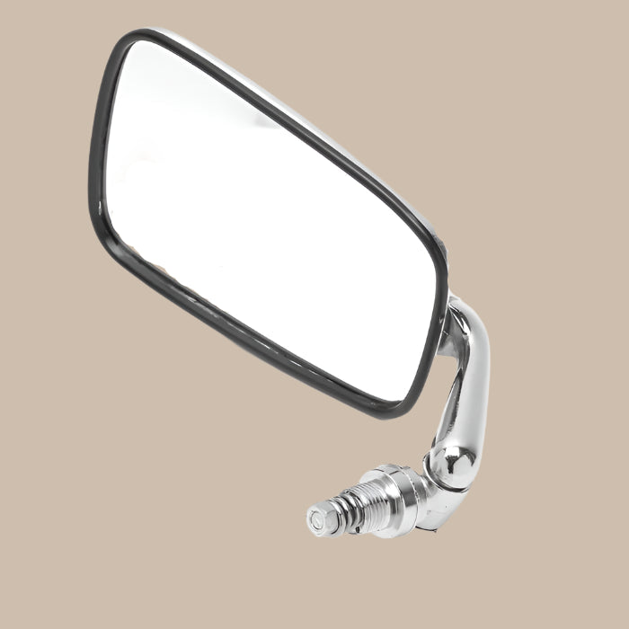 Wing Mirror with Chrome Arm, Stainless Steel Head and Black Trim Left: Beetle (1968-1979)
